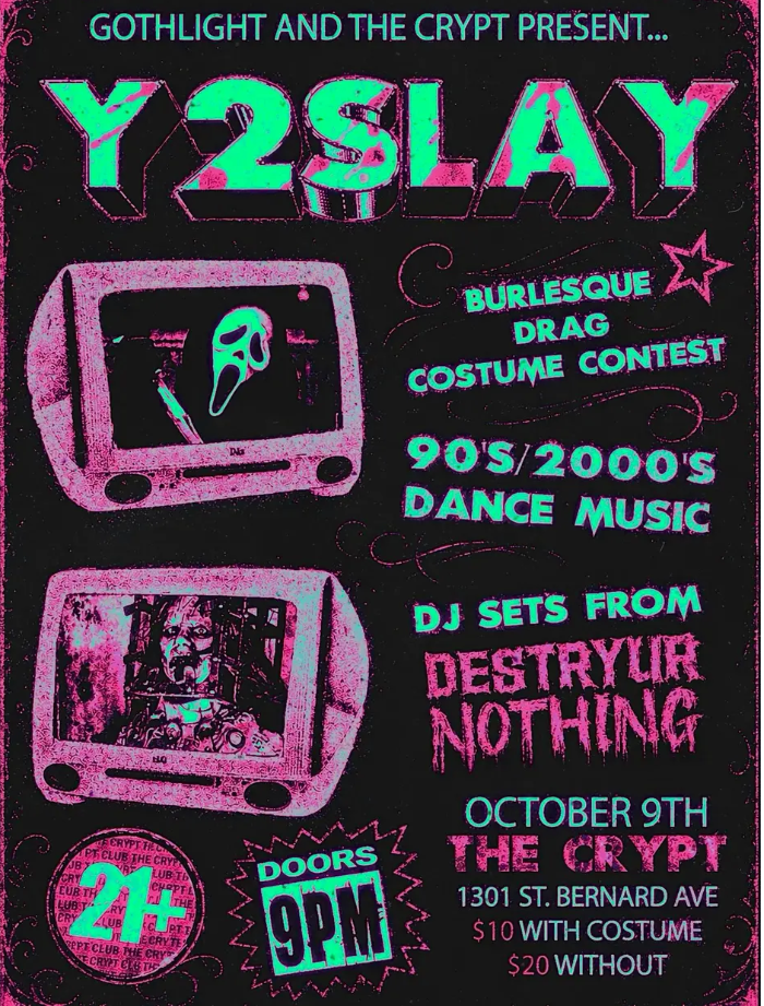 Y2SLAY: 90's/2000's Horror Drag & Dance Night