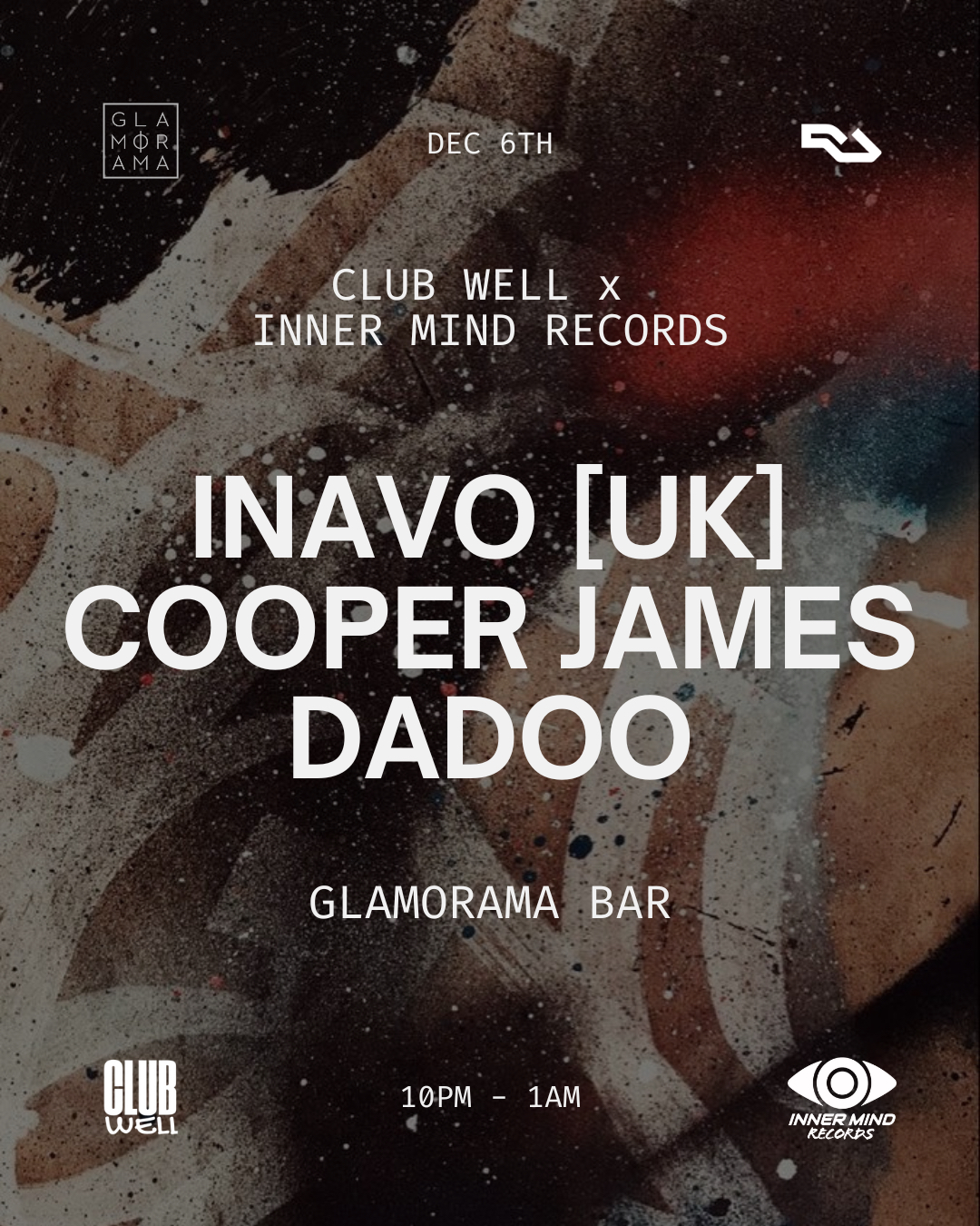 Clubwell x Inner Mind Records - Inavo (UK), Cooper James, Dadoo