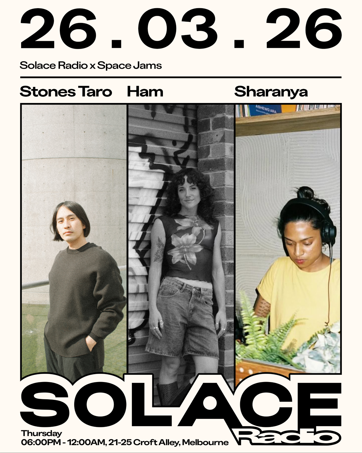 Solace Radio x Space Jams W/ Stones Taro, Ham, Sharanya