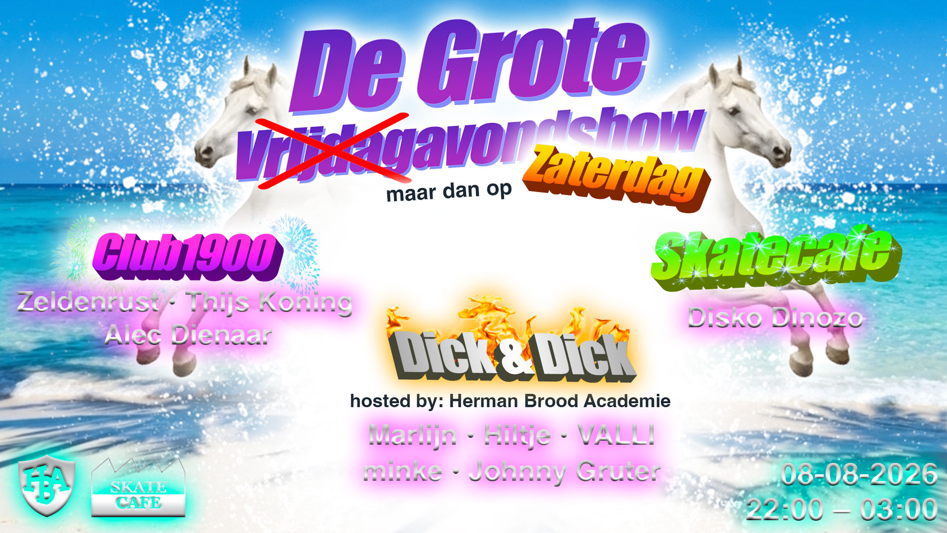 DE GROTE VRIJDAG AVOND SHOW MAAR DAN OP ZATERDAG MET HERMAN BROOD