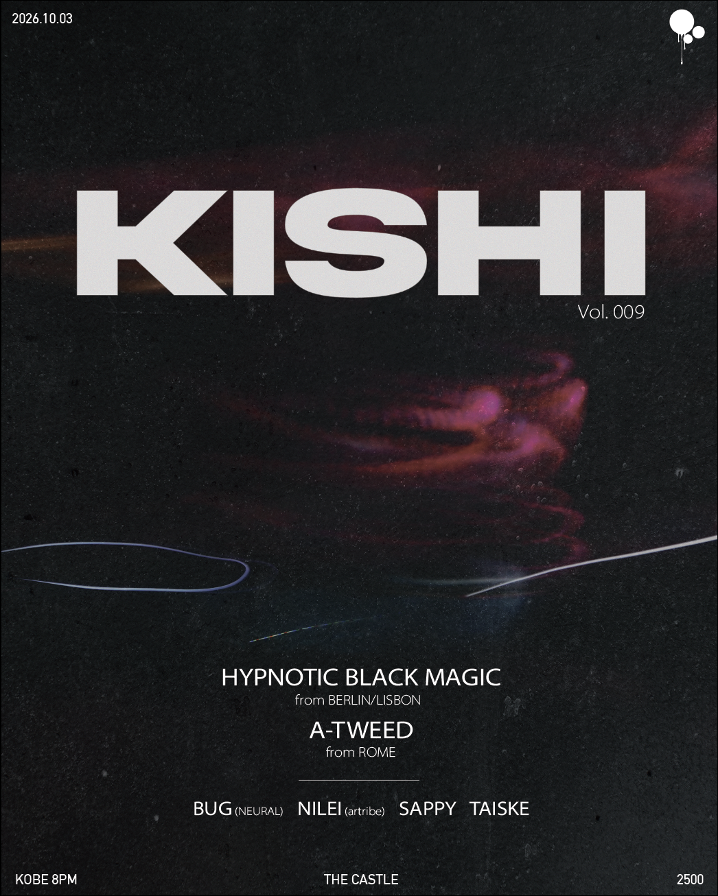 KISHI Vol.9 (HYPNOTIC BLACK MAGIC // A-TWEED)