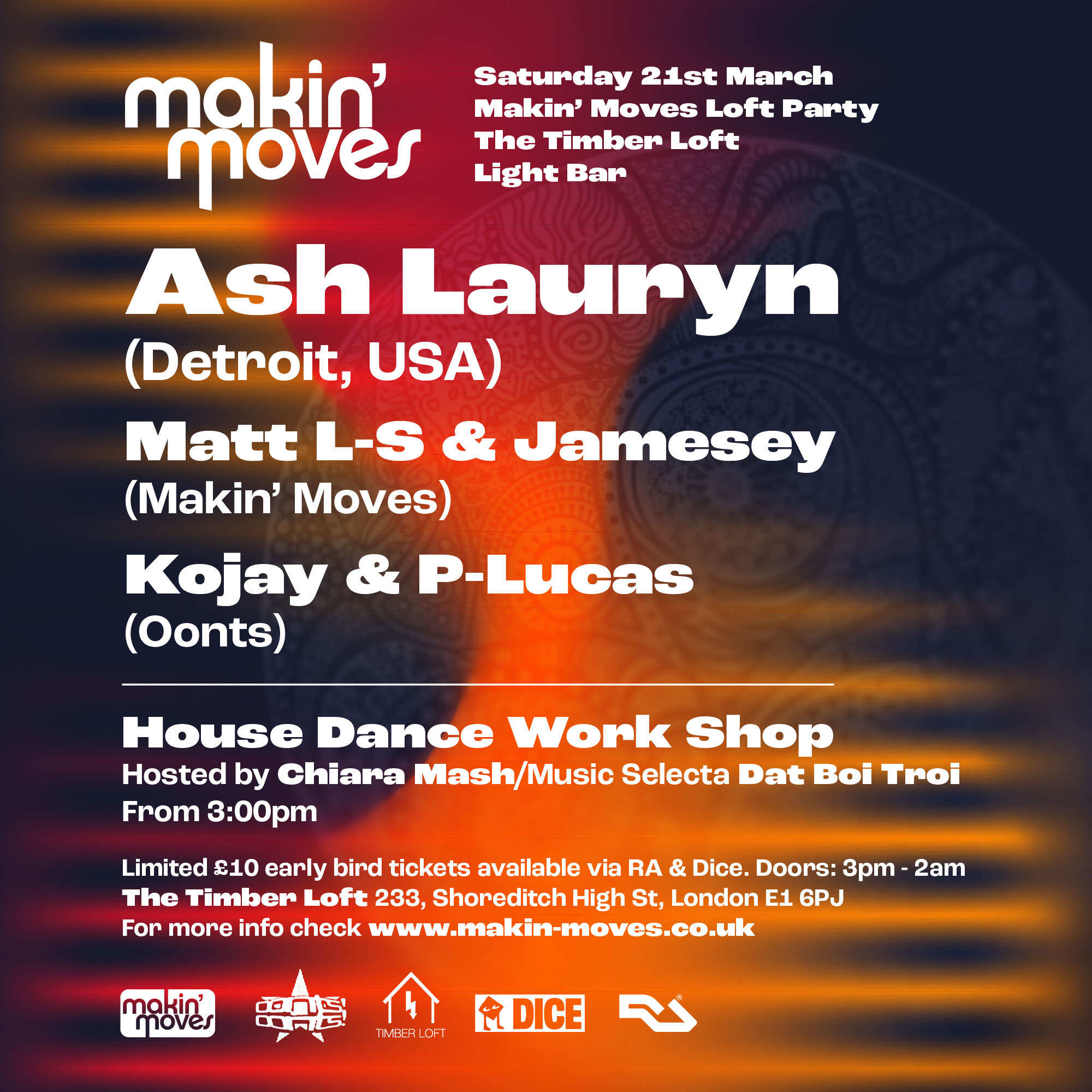 Makin' Moves Loft Party with Ash Lauryn (Detroit, USA)
