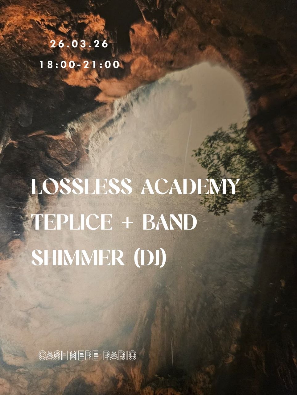 Live Thursdays with Lossless Academy, Shimmer and Teplice + Band