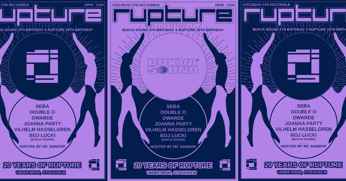 ✩20 YRS OF RUPTURE with BUKVA SOUND✩