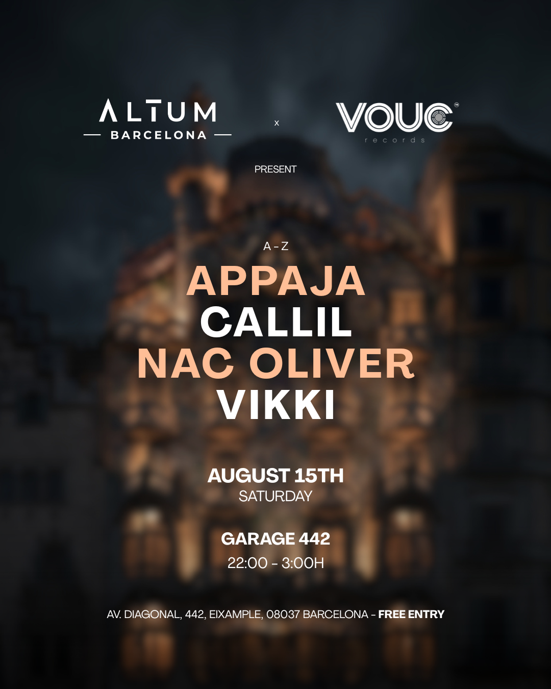 Altum Invites Vouc Records [FREE ENTRY]