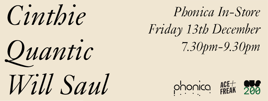 Will Saul event flyer