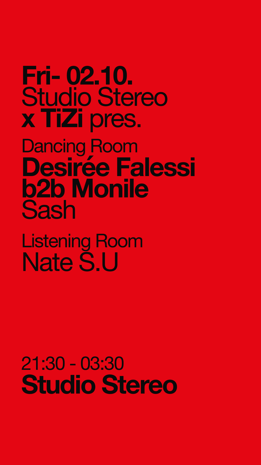 Studio Stereo x TiZi pres. Desirée Falessi b2b Monile