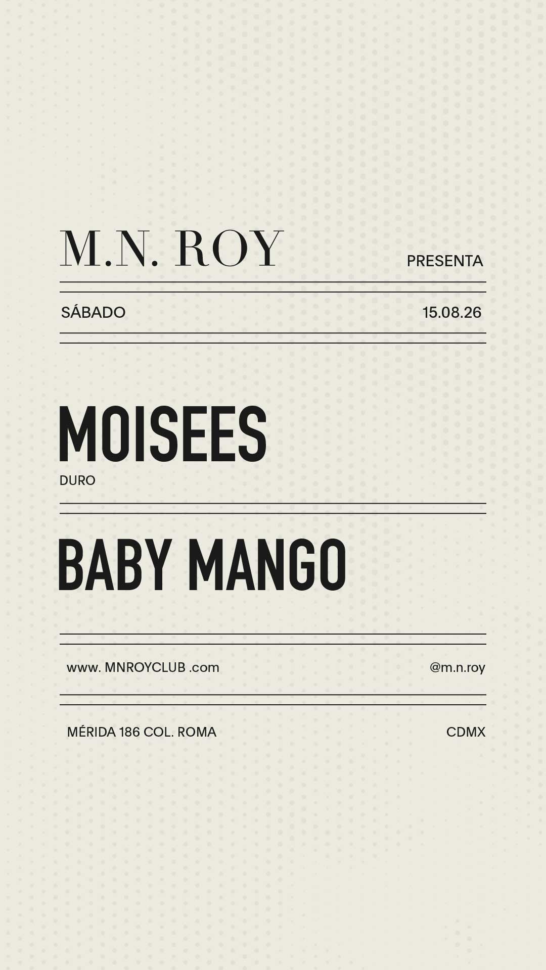 Flyer de Moisees