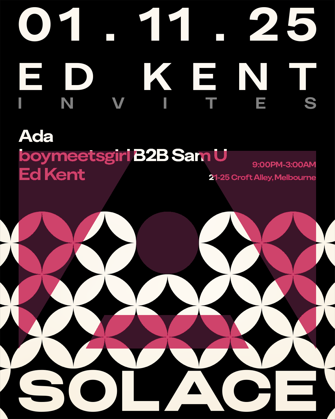 Ed Kent Invites: Ada, Boymeetsgirl b2b Sam U, Ed Kent