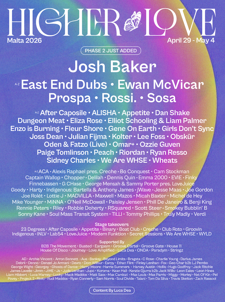 Higher Love Malta 2026 in Malta
