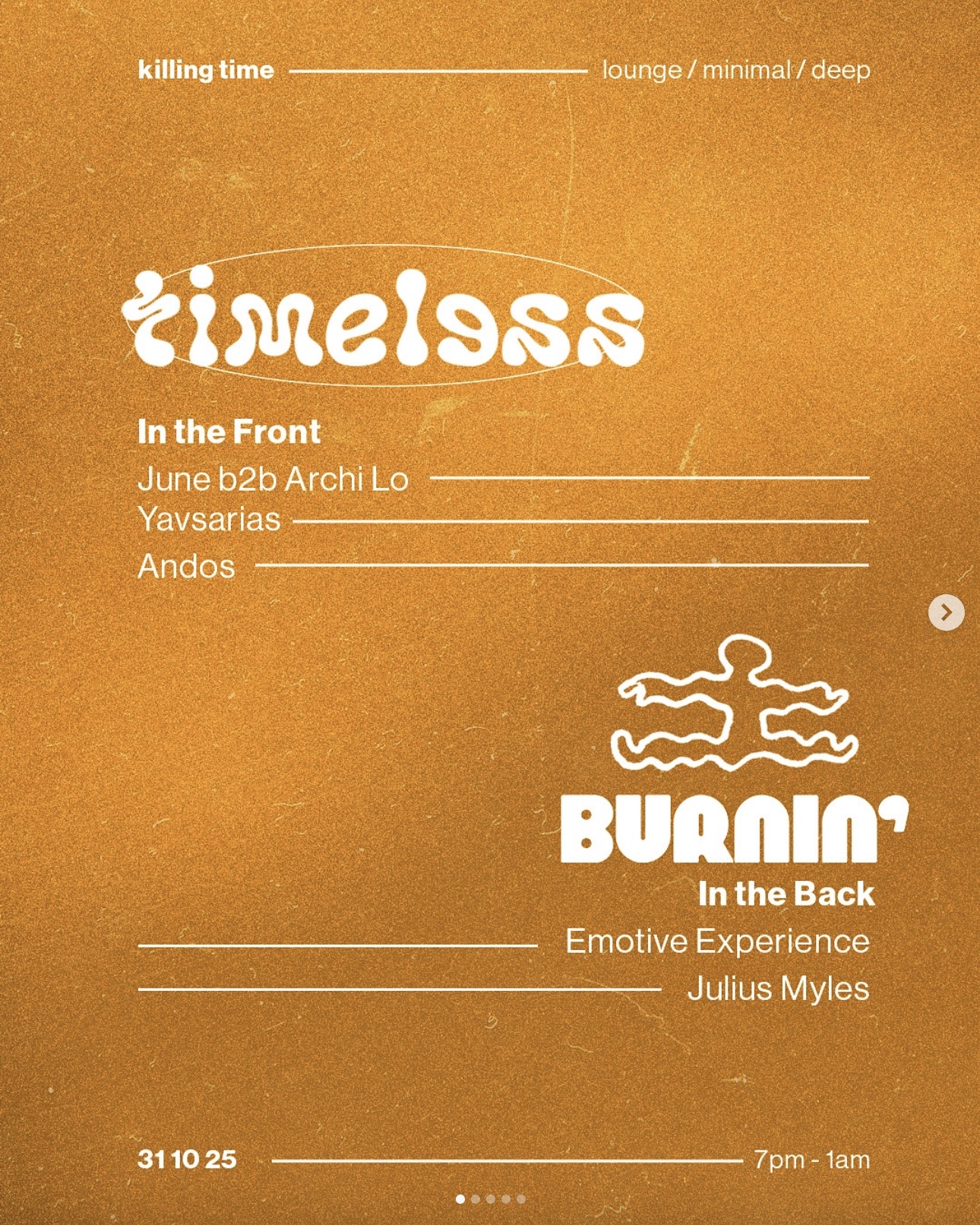 Timeless x BURNIN' with Andos, Yavsarias, June, Archi Lo, Julius Myles & Emotive Experience