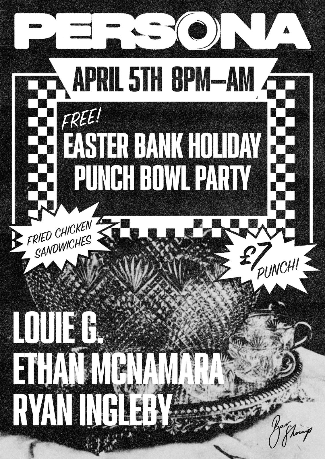 Persona X Bar Shrimp - Easter Sunday