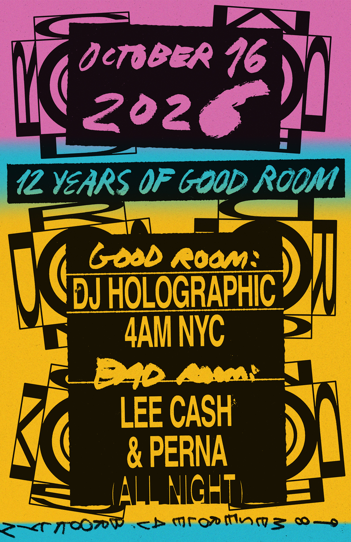 12 Years of Good Room - DJ Holographic, 4AM NYC, Lee Cash & Perna (All Night)