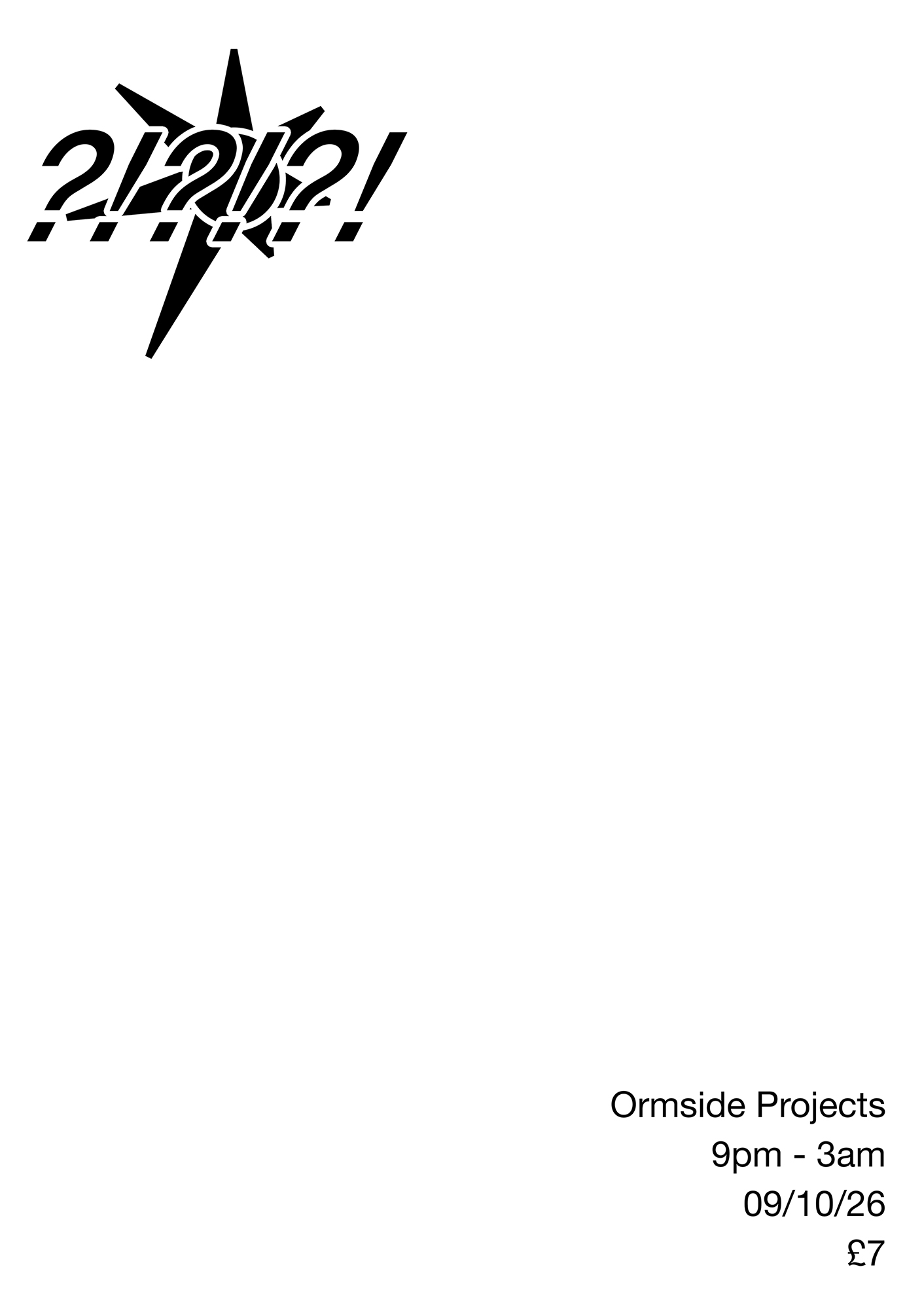 Atomiser: Music 2 at Ormside Projects, London SE15 1TR