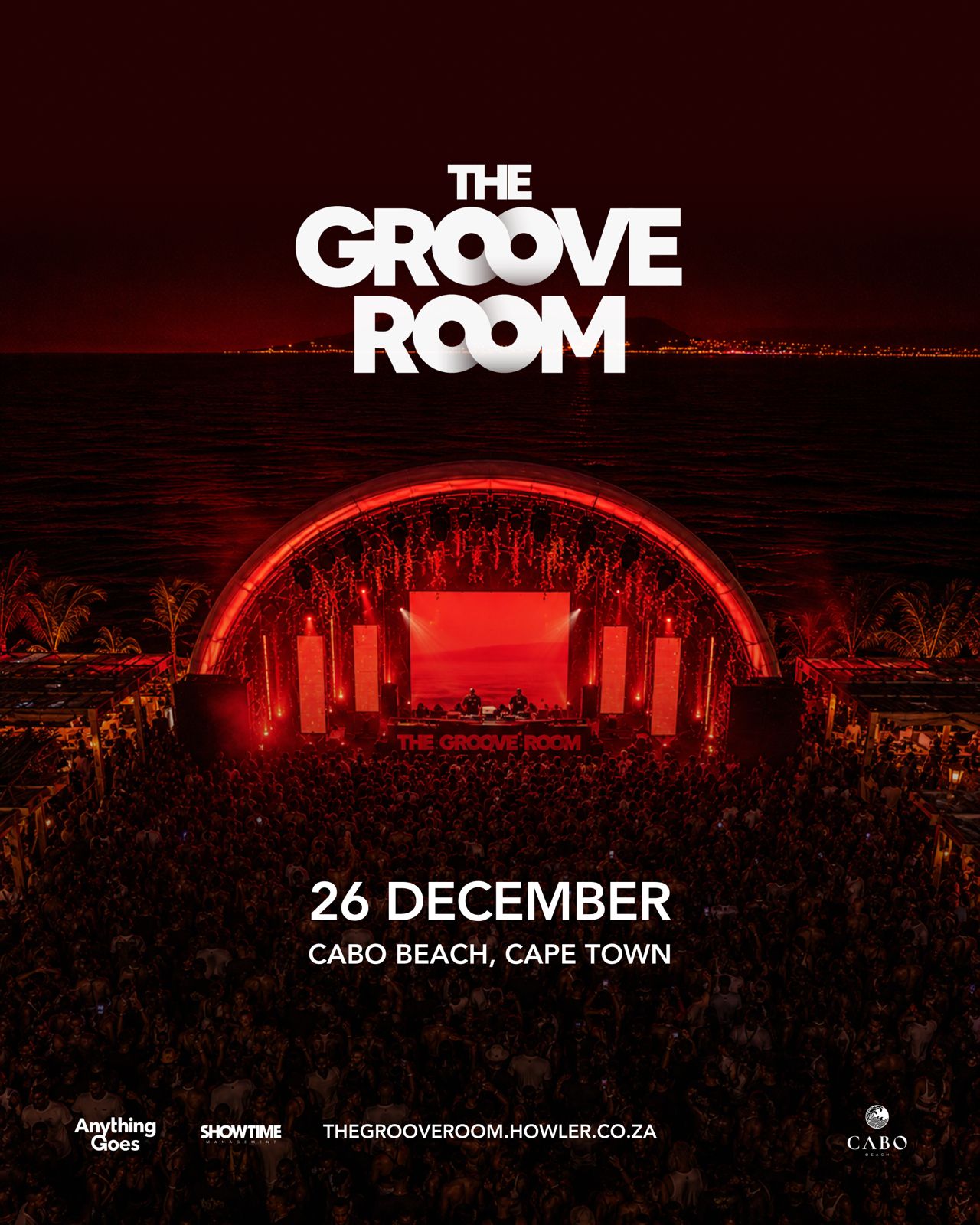The Groove Room Cape Town - 26 December 2026 at Cabo Beach Club