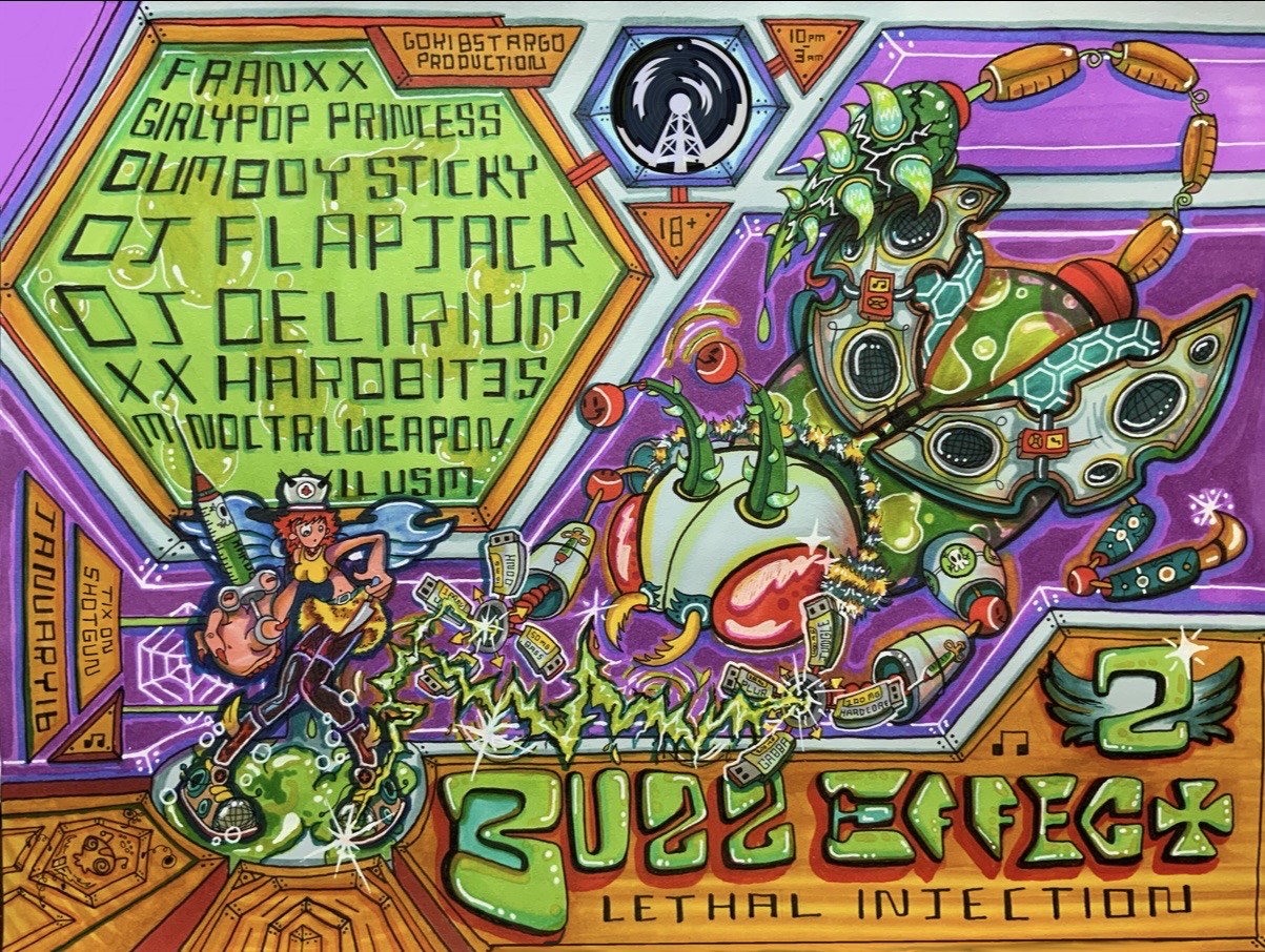 Buzz Effect 2: Lethal Injection ft DJ Flapjack, Dumboysticky, DJ Delirium, XXHARDBIT3S