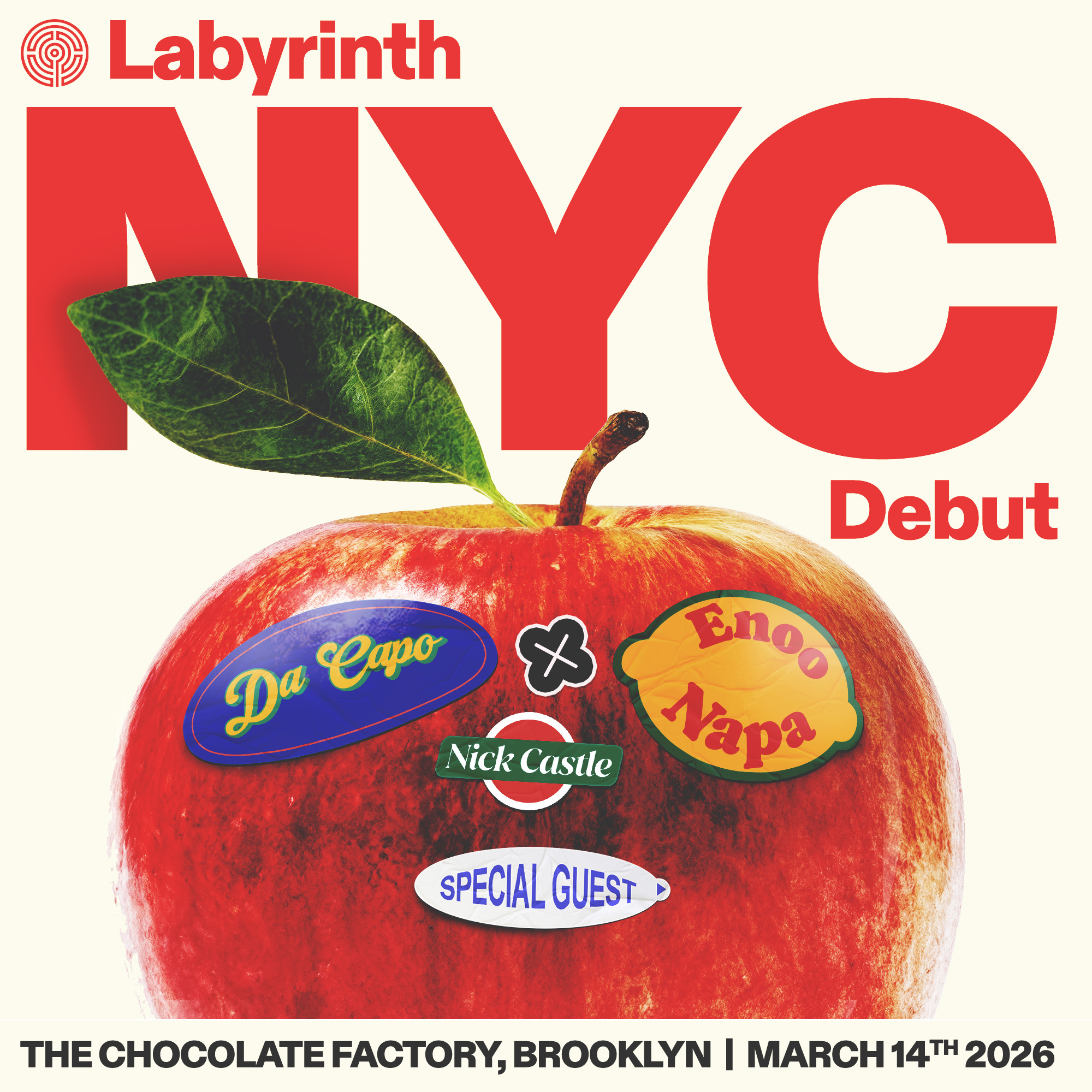 Labyrinth NYC debut: Da Capo x Enoo Napa, Nick Castle TBA