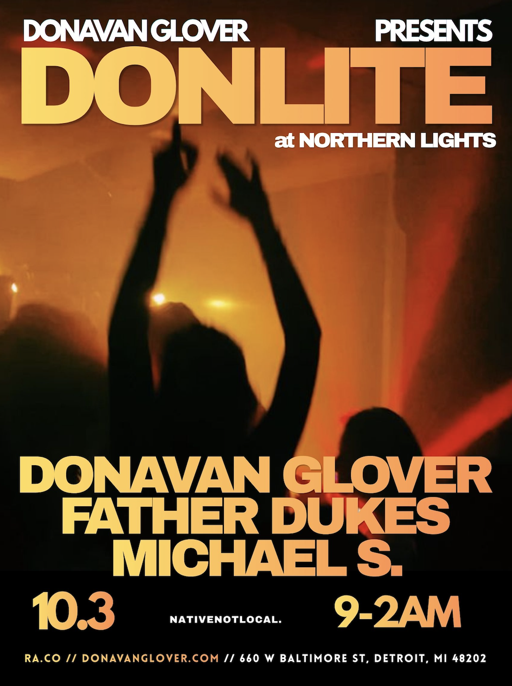 DONLITE: Donavan Glover, MICHAEL S, Father Dukes