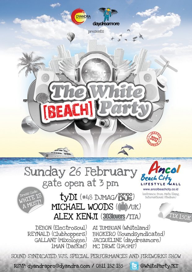 The White [beach] Party at TBA - Indonesia, Indonesia