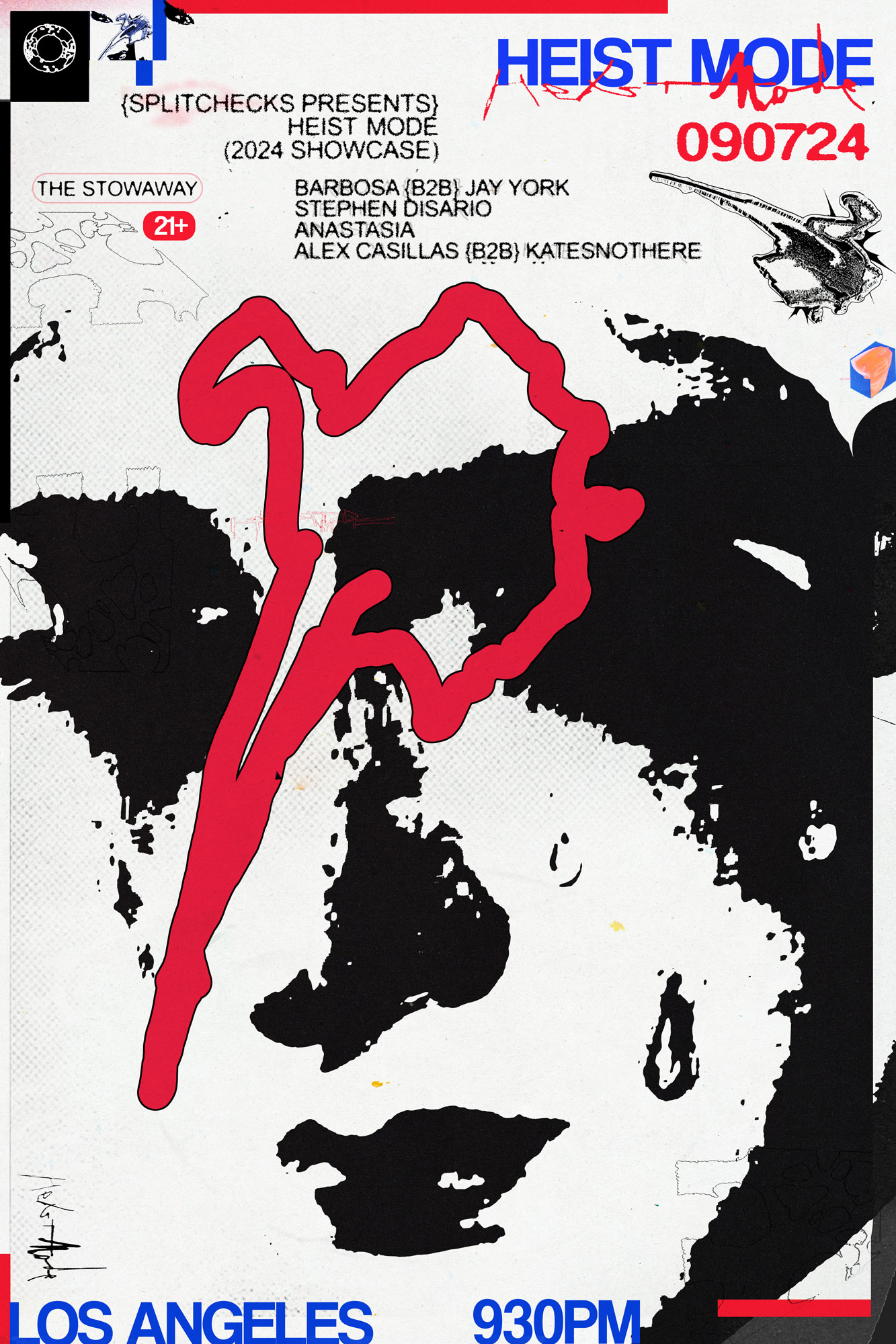Splitchecks presents: Heist Mode LA flyer