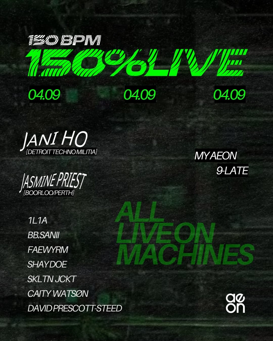 150 LIVE' Showcase [Vol. 6] - All LIVE Electronic on Machines - My Aeon