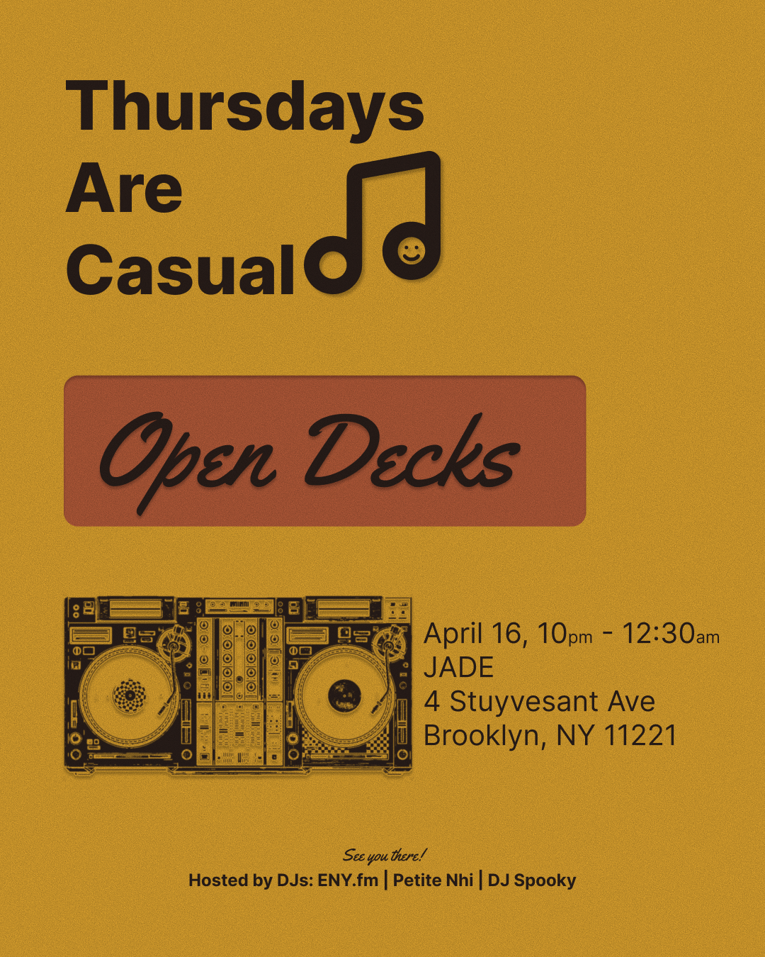 Thursdays are Casual: Open Decks