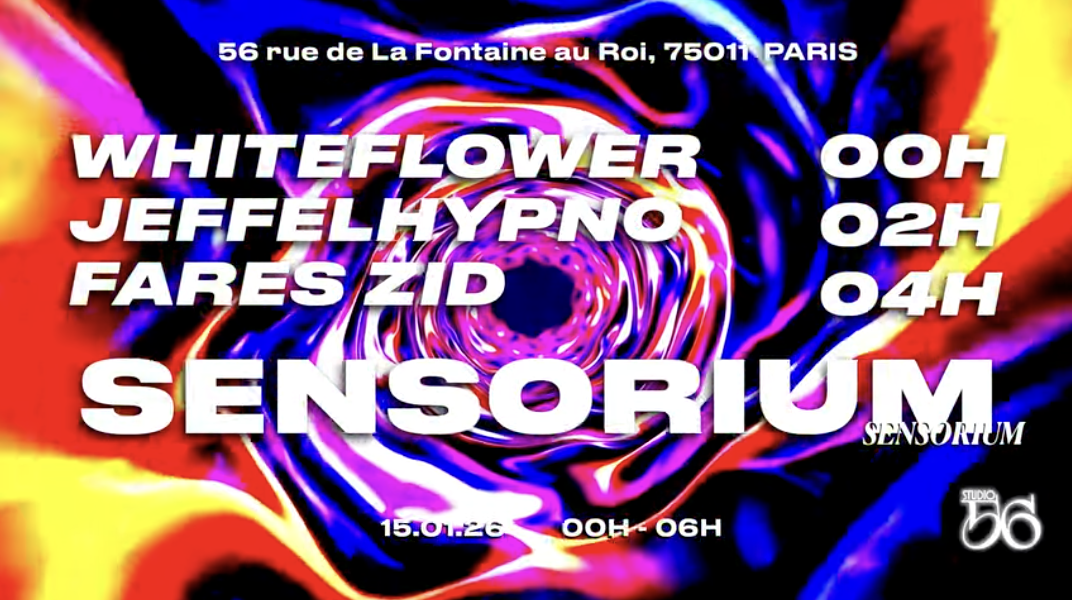 Sensorium W/ Whiteflower, Jeffellhypno,Fares Zid