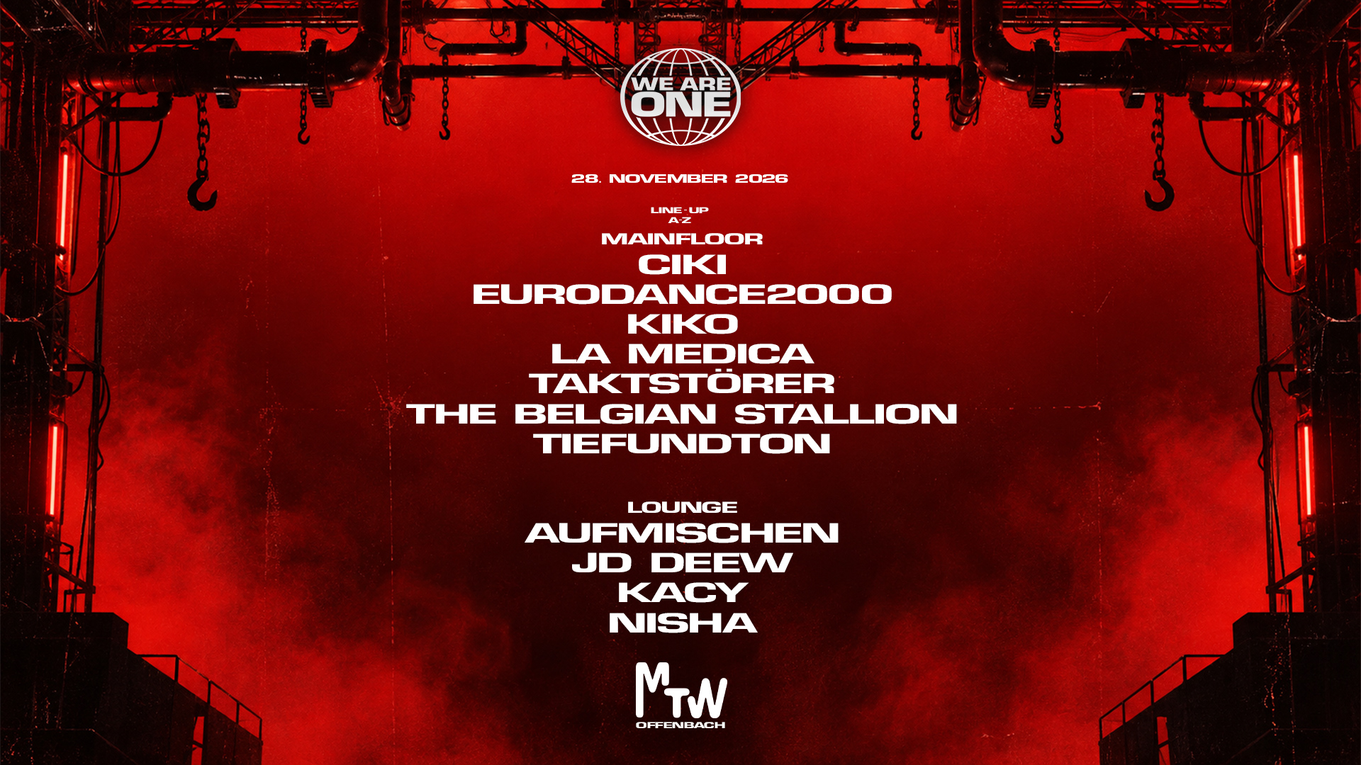 WE ARE ONE x MTW with TAKTSTÖRER & Tiefundton