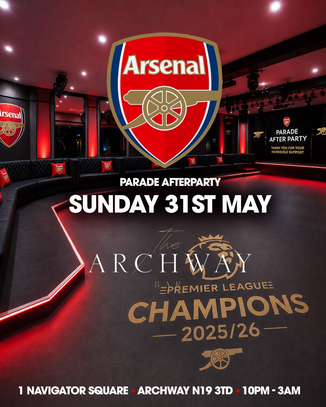 The Arsenal Parade After Party