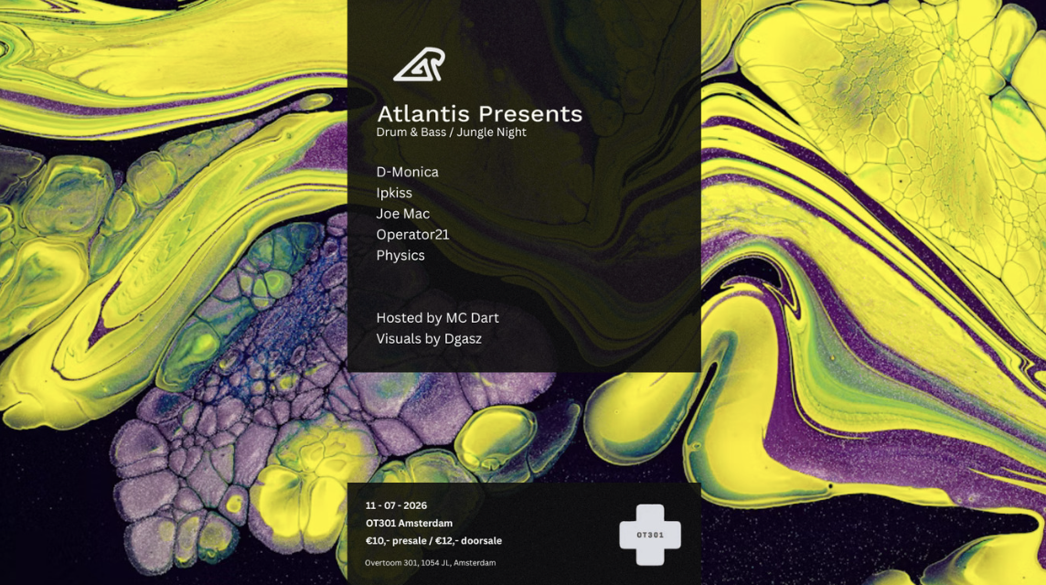 Atlantis VII at OT301, Amsterdam