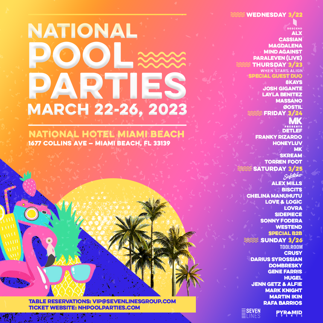 National Hotel MMW Pool Parties