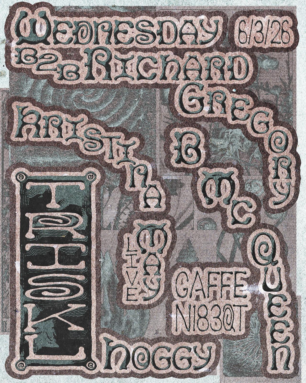 Triskl w/ Wednesday B2B Richard Gregory, Kristina May (LIVE), B. McQueen and Hoggy