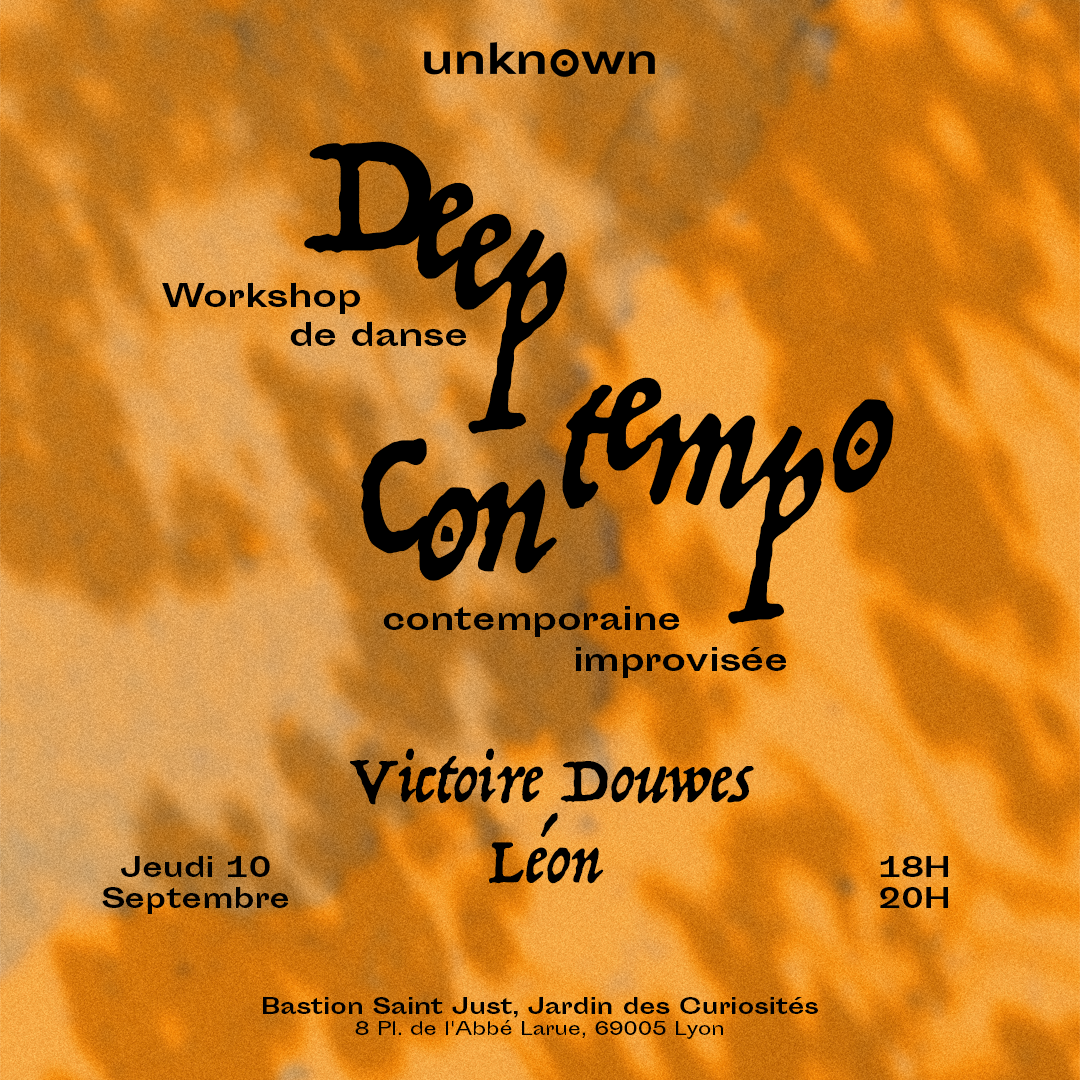 Affiche Deep-Contempo - Workshop de danse - Jardin des curiosités