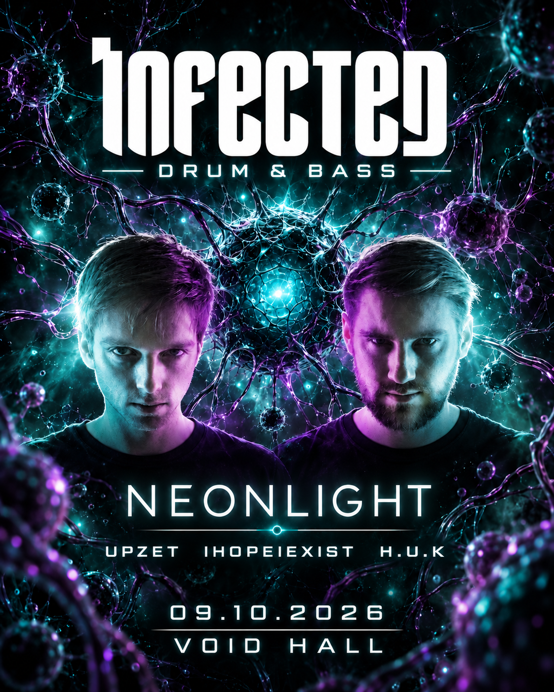 Infected Dnb with Neonlight