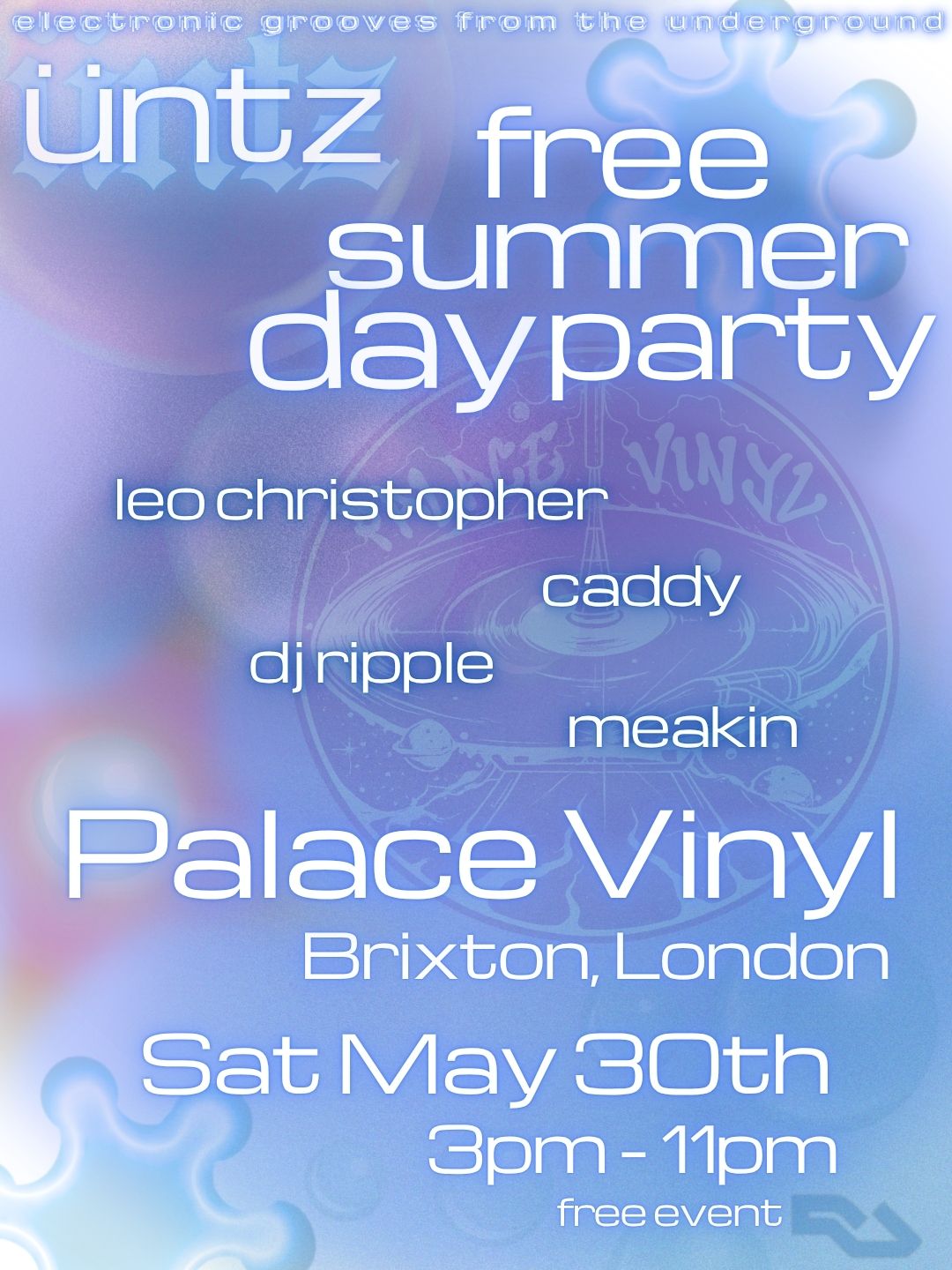 üntz free summer day party brixton