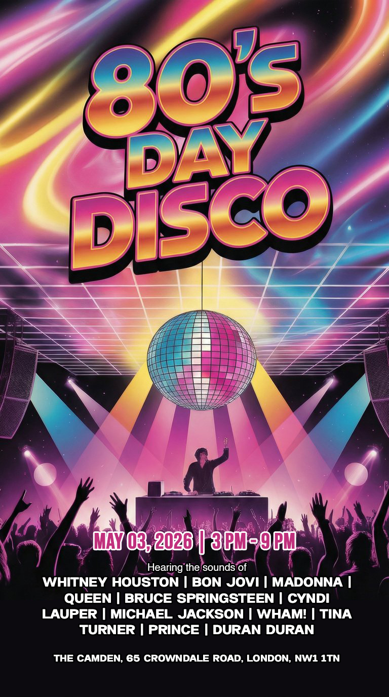 80's Day Disco – Bank Holiday Party London