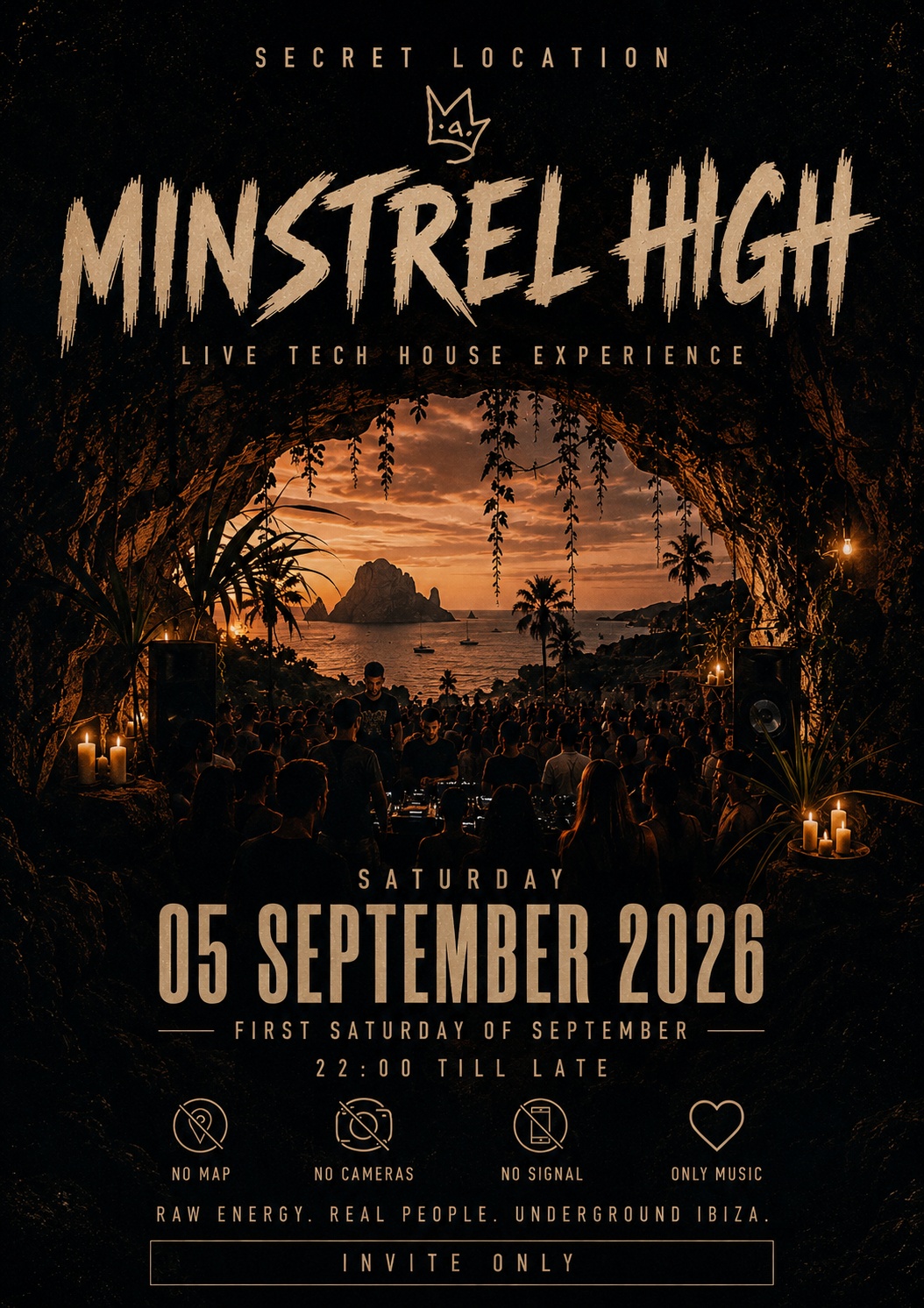 Minstrel High — SECRET LOCATION · IBIZA