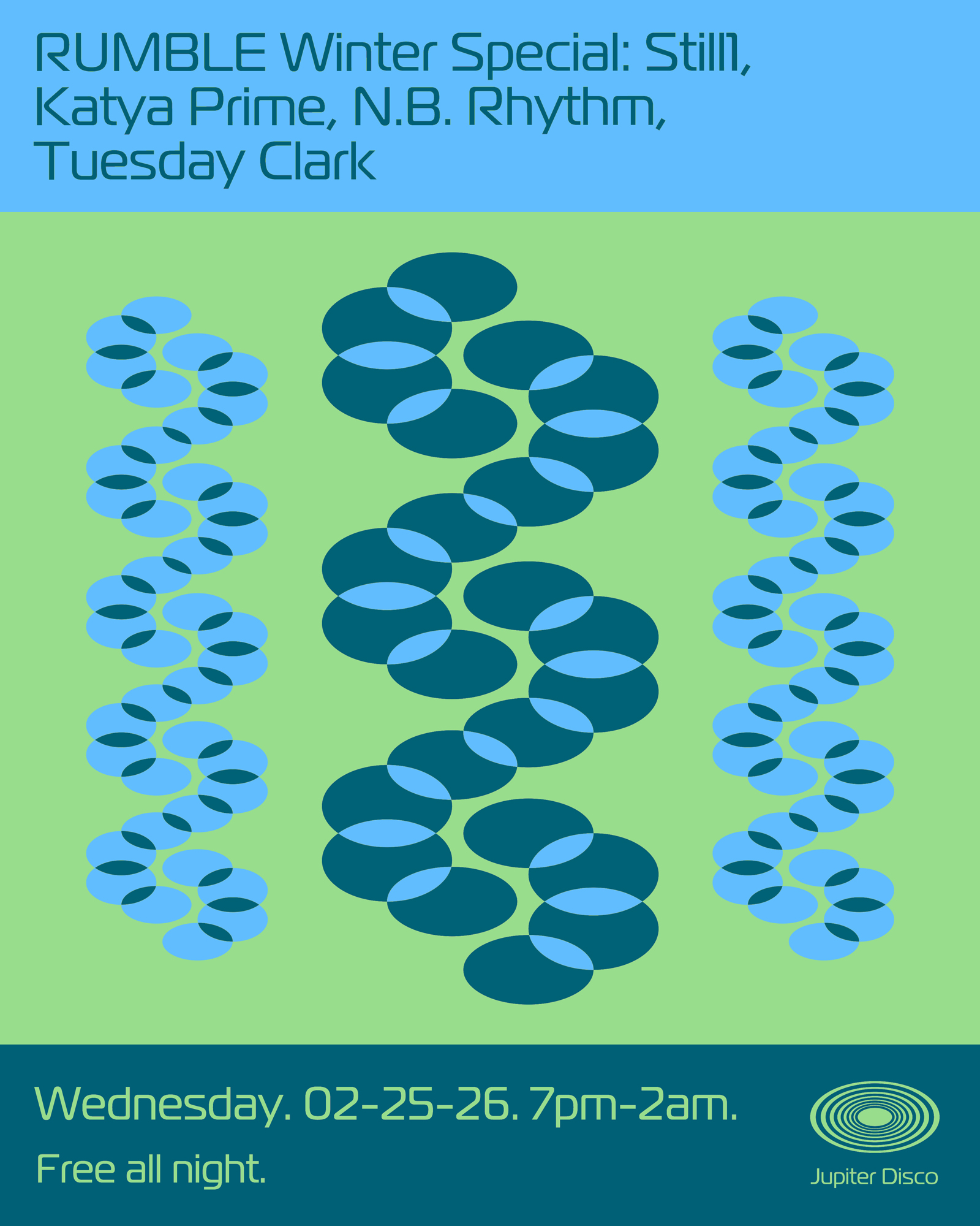 RUMBLE Winter Special: Still1, Katya Prime, N.B. Rhythm, Tuesday Clark