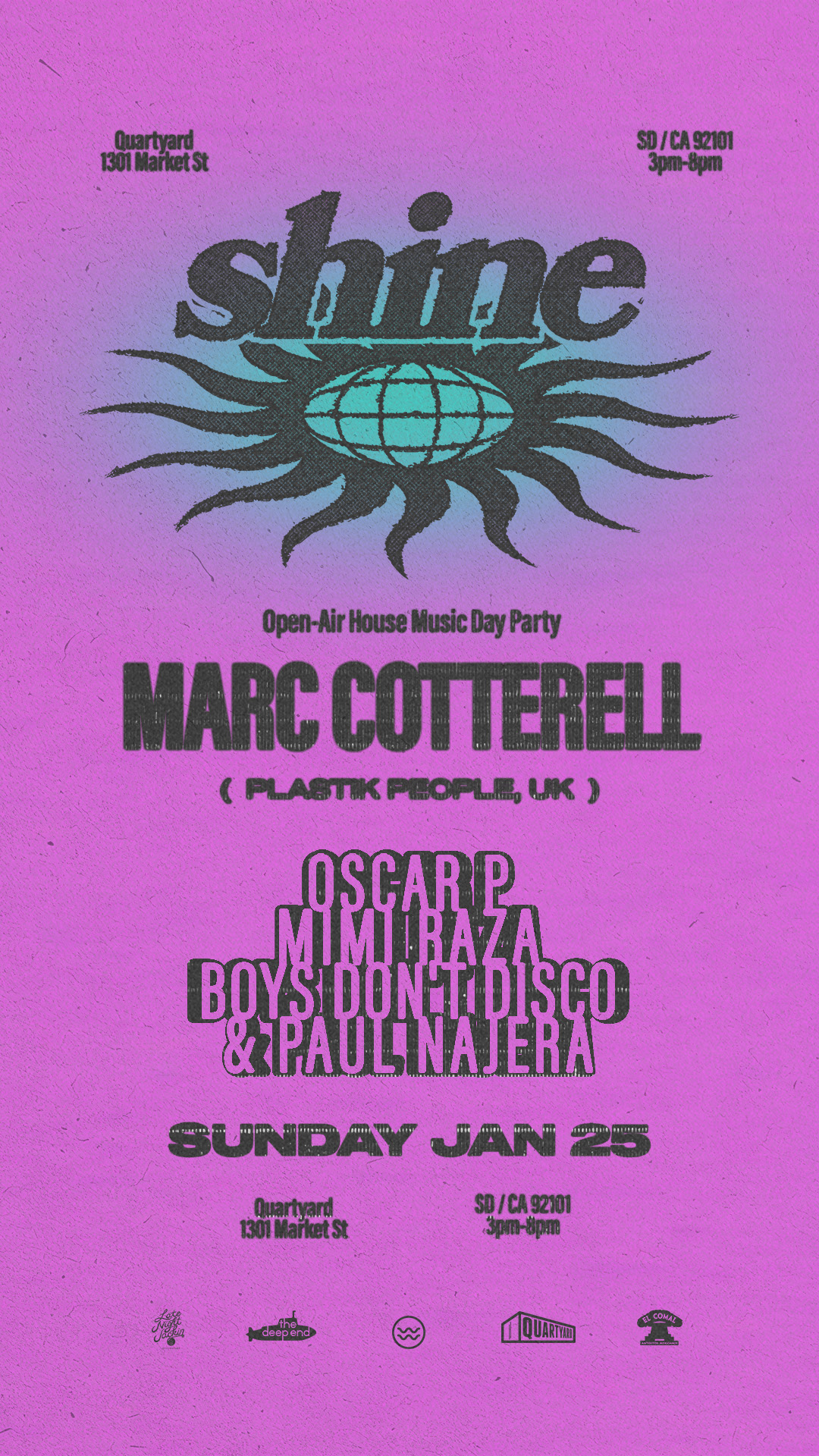 Marc Cotterell volantino evento