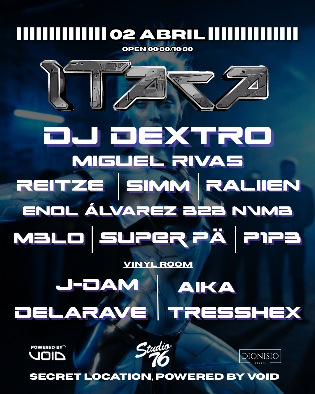 ITACA WITH DJ DEXTRO, Miguel Rivas, Reitze, JDAM ND MANY MORE DJS