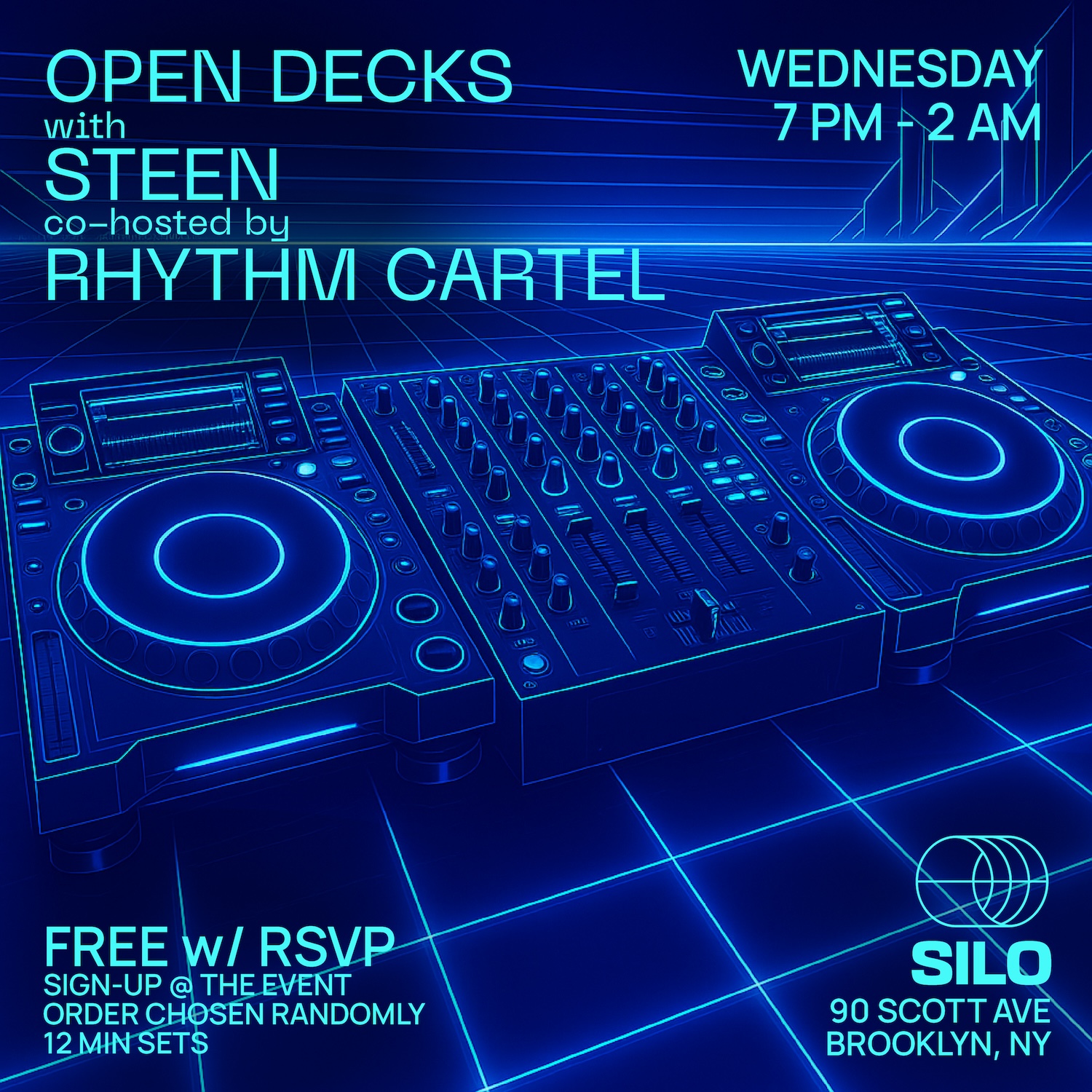 Open Decks with STEEN and Rhythm Cartel