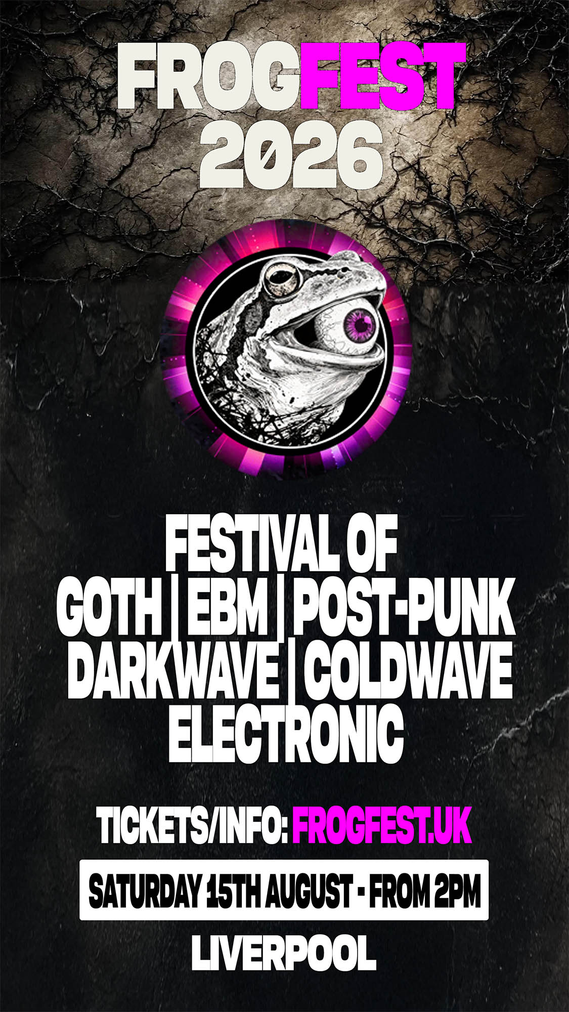 Frogfest 2026 - Goth - EBM - Darkwave - Coldwave - Post-Punk