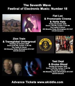 Seventh Wave Festival of Electronic Music at The Castle and Falcon, Moseley, Birmingham, B12 9AT, Birmingham