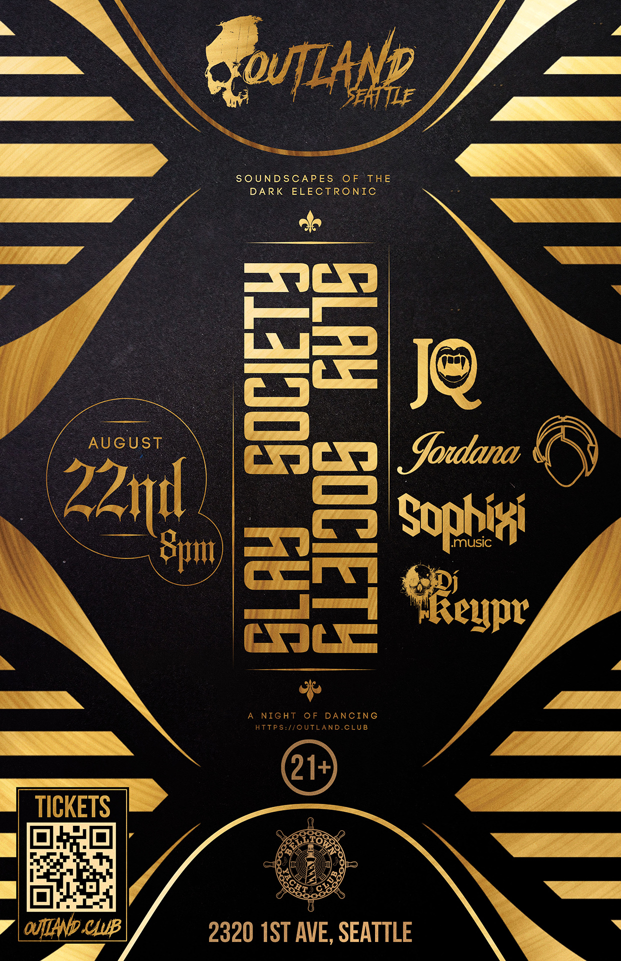 OUTLAND: Slay Society Goth/Industrial/Dark Techno/DnB Dance Night