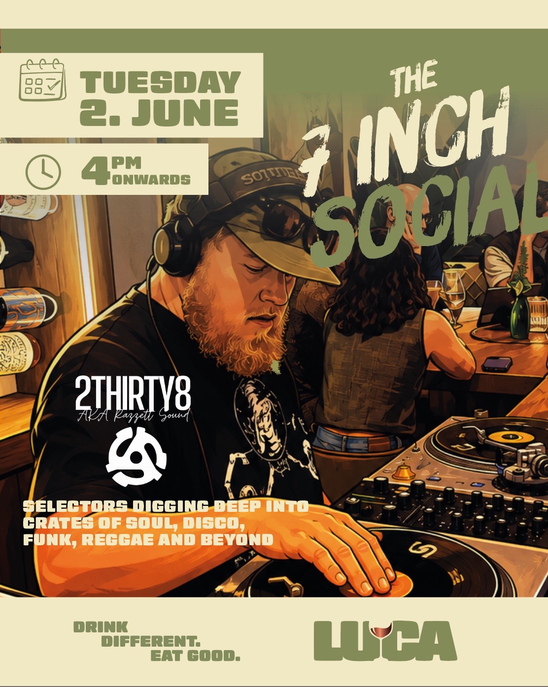 The 7 Inch Social event in Luca Bar, Malta, Malta
