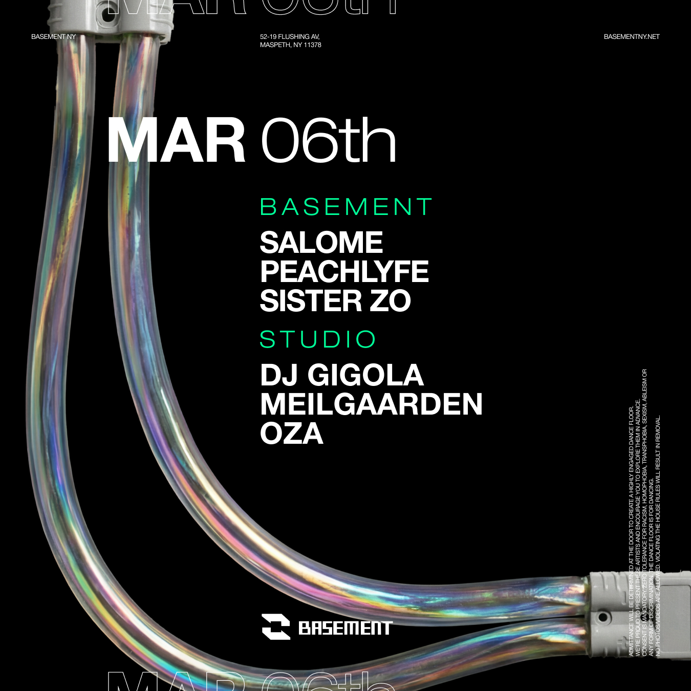 SALOME / Peachlyfe / Sister Zo / DJ Gigola / Meilgaarden / OZA