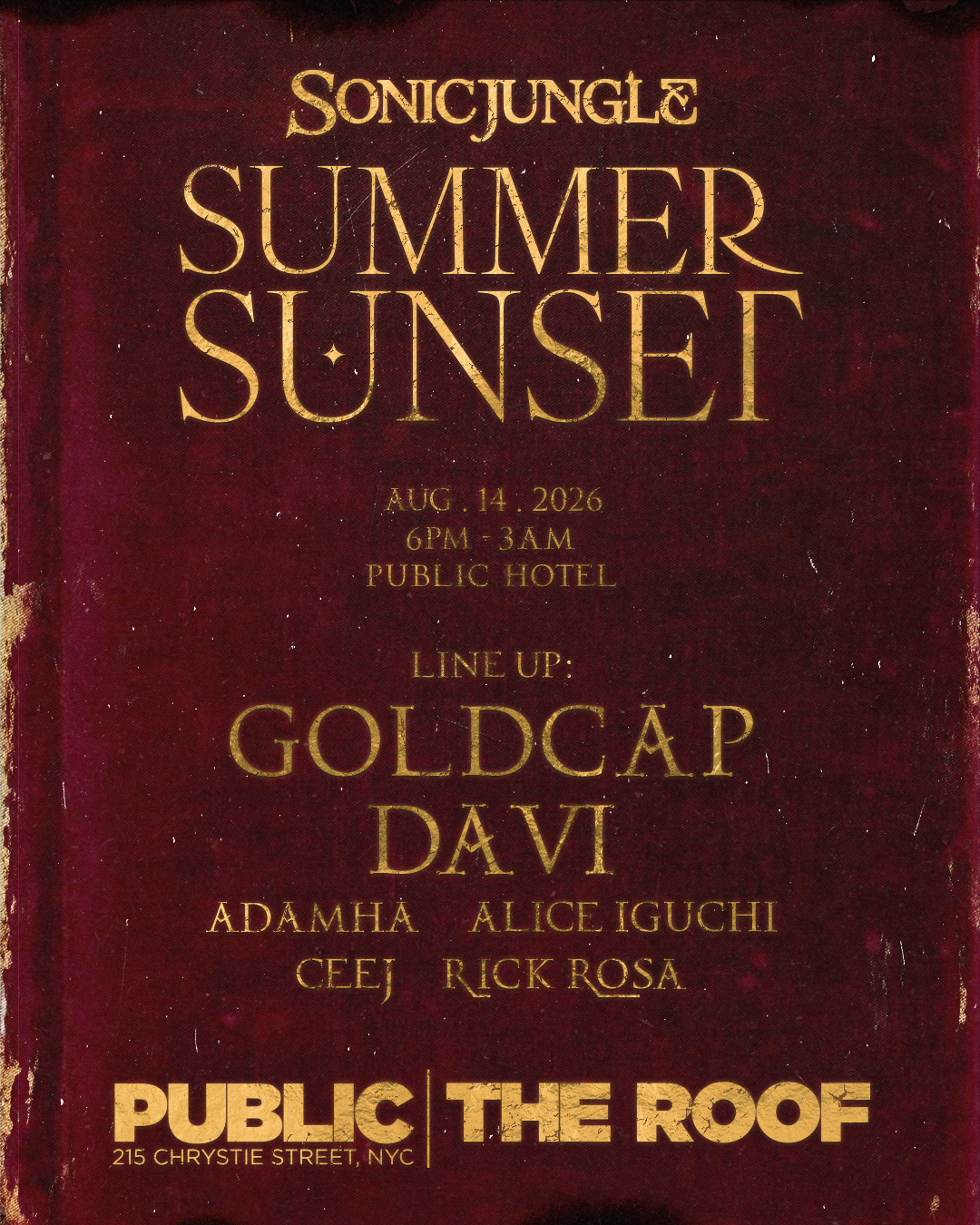 Summer Sunsets with Goldcap & Lohrasp Kansara - Public Roof