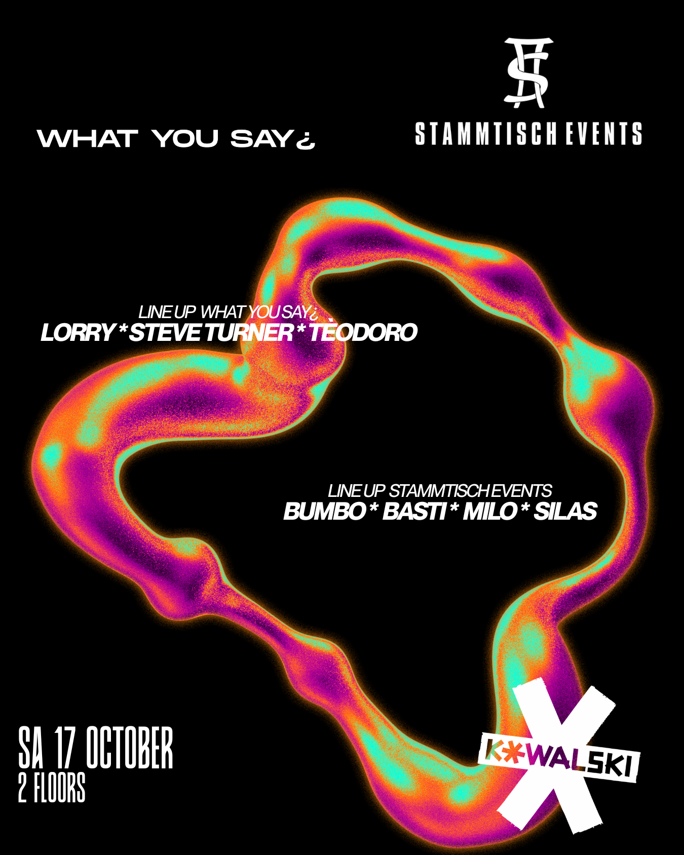 What You Say ¿ X Stammtisch Events
