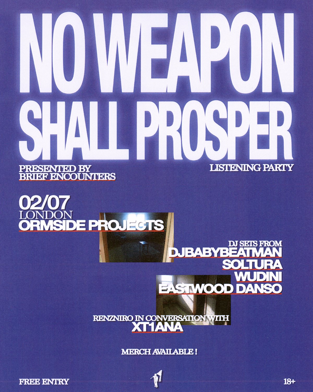 No Weapon Shall Prosper - RenzNiro: Listening Party