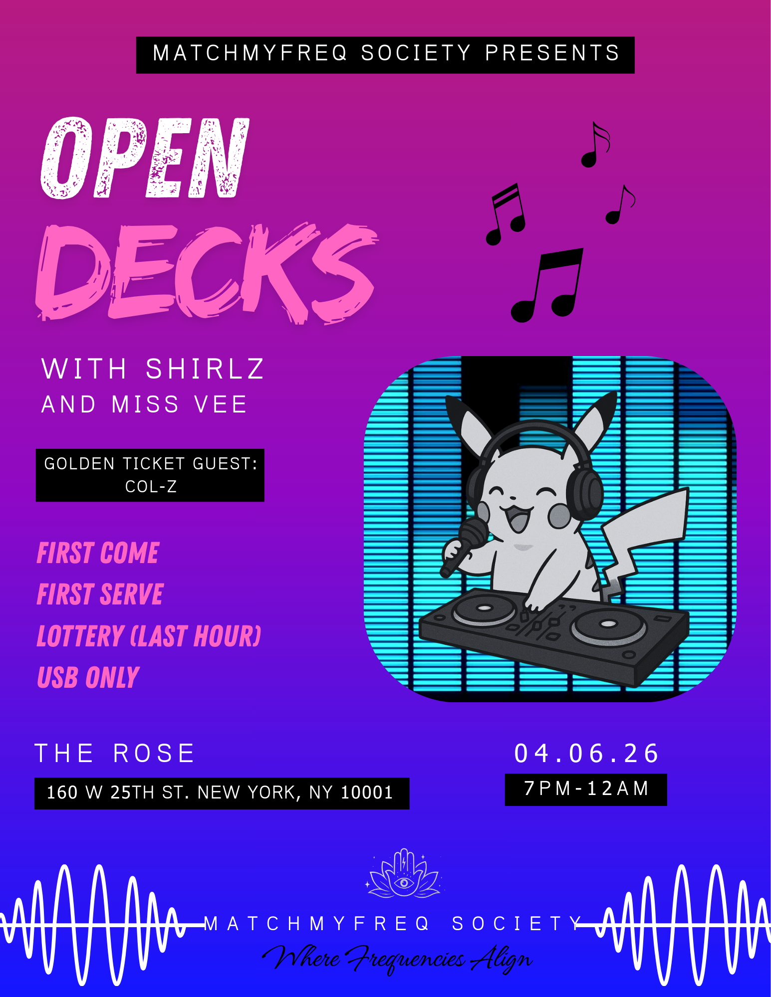MMF Society Open Decks